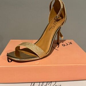 Cute dressy gold heels